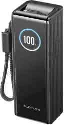Портативное зарядное устройство EcoFlow Rapid 25000mAh (с кабелями 100 Вт, 170 Вт, черный) - фото