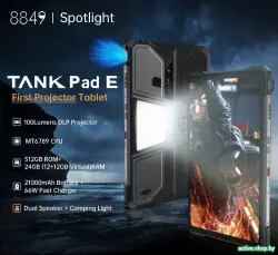 Планшет Unihertz 8849 Tank Pad E 12GB/256GB (черный) - фото2