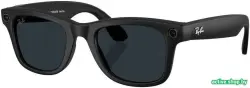 Умные очки Ray-Ban Meta Wayfarer Gen 2 RW4012 (large, черный матовый/прозрачный/серый) - фото