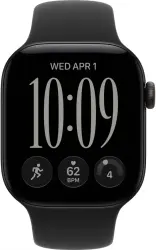 Умные часы Apple Watch Series 12 42 мм (алюминиевый корпус, черный/черный, спортивный силиконовый ремешок S/M) - фото2