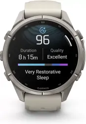 Умные часы Garmin Fenix 9 Pro 43 мм (серый, серый силиконовый ремешок) - фото4