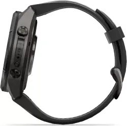 Умные часы Garmin Fenix 9 Pro 43 мм (темно-серый, черный силиконовый ремешок) - фото4