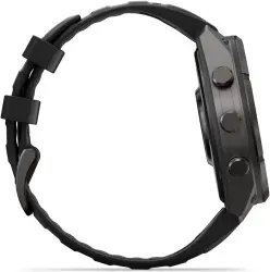 Умные часы Garmin Fenix 9 Pro 47 мм (темно-серый, черный силиконовый ремешок) - фото3