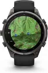 Умные часы Garmin Fenix 9 Pro 47 мм (темно-серый, черный силиконовый ремешок) - фото4