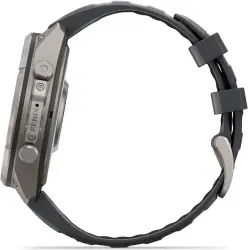 Умные часы Garmin Fenix 9 Pro 47 мм (титановый, черный силиконовый ремешок) - фото4