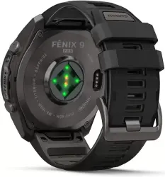 Умные часы Garmin Fenix 9 Pro 51 мм (темно-серый, черный силиконовый ремешок) - фото5