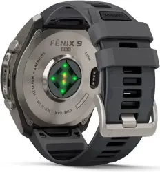Умные часы Garmin Fenix 9 Pro 51 мм (титановый, черный силиконовый ремешок) - фото4
