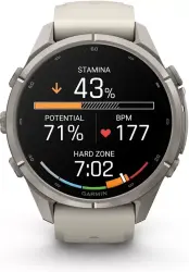 Умные часы Garmin Fenix 9 Pro 43 мм (серый, серый силиконовый ремешок) - фото2